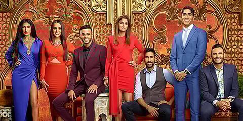 Vishal Parvani (2nd from right) and the cast of 'Family Karma'. (Photo| IMDb)