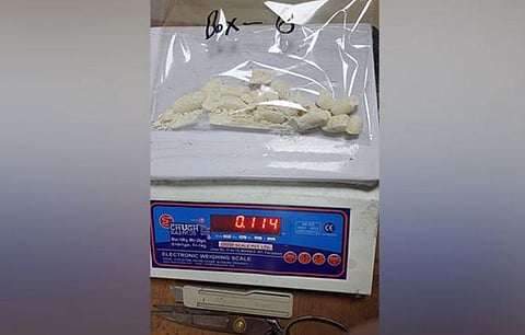 Capsules seized by the Delhi customs at IGI airport. (Photo | ANI)