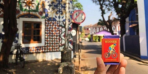 A matchbox from Shreya Katuri's collection. (Photo| Instagram)