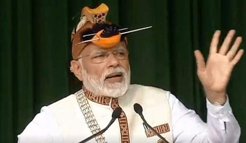 PM Modi at Arunachal Pradesh. (File Photo:  Twitter)
