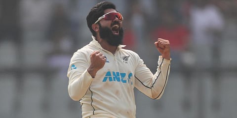 New Zealand spinner Ajaz Patel (Photo| AP)