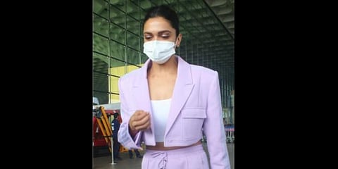 Actress Deepika Padukone was spotted at the Mumbai airport (File photo| IANS)