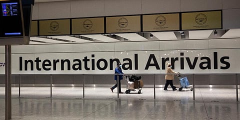 The new rules include the reintroduction of compulsory pre-departure testing for travellers coming into the country. (File photo| AP)