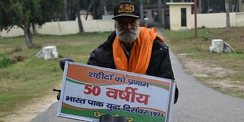 Subedar Jai Singh had participated in the 1965 and 1971 Indo-Pak wars and fought bravely along side his comrades in Akhnoor sector. (Photo | PRO Defence Jammu Twitter)