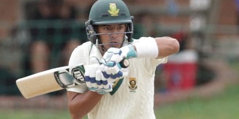 South African batsman Zubayr Hamza 