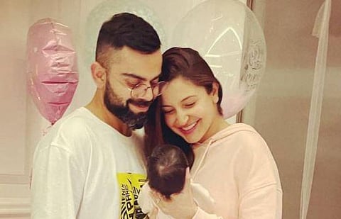 Indian cricket team captain Virat Kohli and his actress wife Anushka Sharma. (Photo | Instagram)