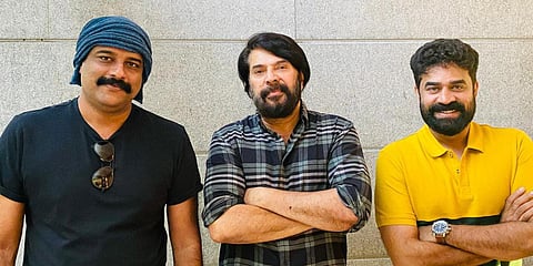 (From left) Murali Gopy, Mammootty and Shibu Basheer (Photo| Facebook)