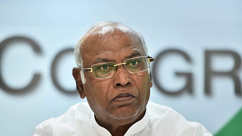 Congress party president Mallikarjun Kharge
