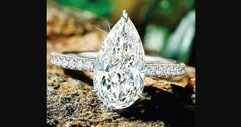 The extremely rare diamond, which traces back its roots from the famed Golconda mines.