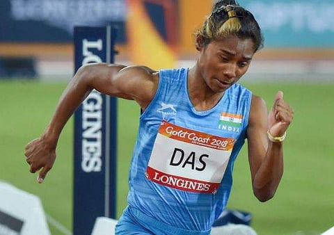 Hima Das' name is missing from the list (File Photo)