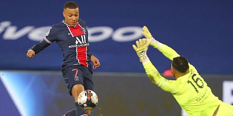 Both Neymar and Angel Di Maria are out, putting pressure on Kylian Mbappe to carry the attack. (File Photo | AP)