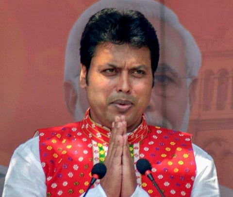 Tripura Chief Minister Biplab Deb (File | PTI)