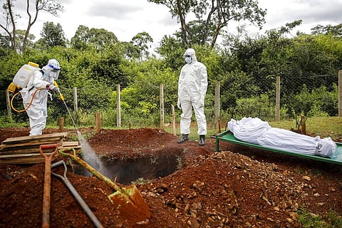 Africa praised for its early response to the pandemic now struggles with a dangerous resurgence and medical oxygen often runs desperately short (Photo | AP)