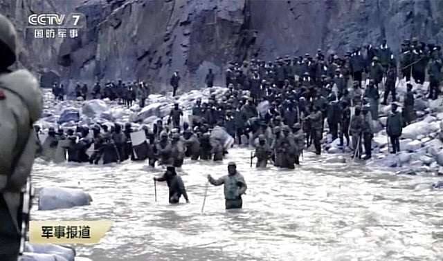 Central Military Commission of China also informed that a soldier of the rank of colonel, who led at Galwan Valley was seriously injured and was conferred with an honorary title on Friday. (Photo | AP)