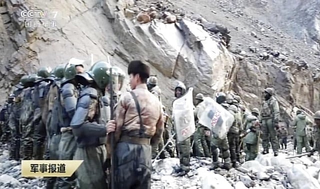 The Chinese soldiers used stones, nail-studded sticks, iron rods and clubs in carrying out brutal attacks on Indian soldiers after they protested the erection of a surveillance post by China on the Indian side of the Line of Actual Control in Galwan. (Photo | AP)