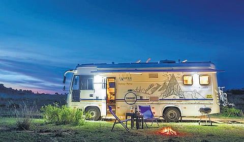 Image of a caravan used for representational purpose only