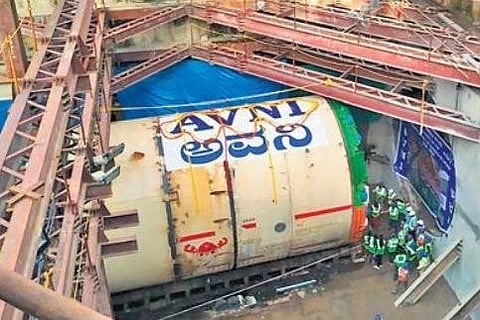 A file picture of tunnel boring machine Avni