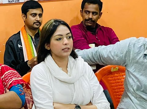 BJP youth wing leader Pamela Goswami (Photo | Pamela Goswami, Twitter)