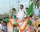 Minister R Ashoka at Doddaballapur on Saturday | Express