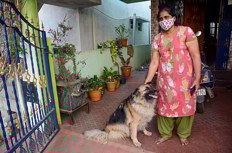 Disha Ravi’s mother Manjula. (Photo | Ashishkrishna H P, EPS)