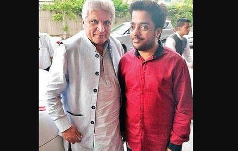 Ankur Gupta with Javed Akhtar