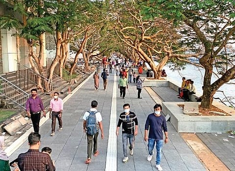 The Cochin Smart Mission Limited’s renovation project has given a facelift to Marine Drive | Albin Mathew