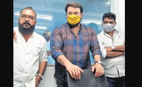 Mohanlal has commenced the pre-filming work on his much-anticipated directorial debut.