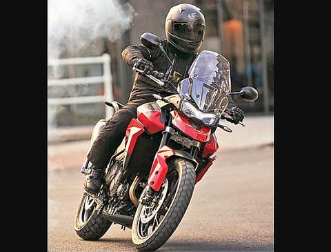 The Triumph Tiger 850 Sport is priced at Rs 11.95 lakh.