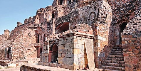 Built by Pashtun ruler Sher Shah Suri, the structure is a fine example of rubble masonry work. (Photo | Express)