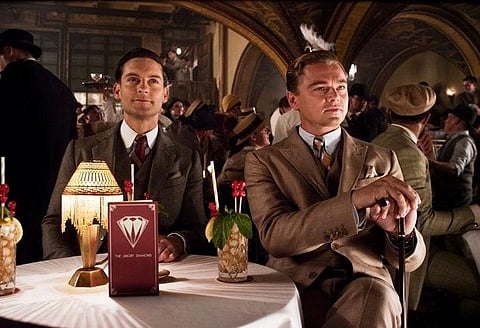 Toby McGuire and Leonardo DiCaprio in a still from 'The Great Gatsby'