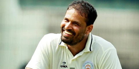 Yusuf Pathan during the match between Tamil Nadu and Baroda. (File Photo | D Sampath Kumar, EPS)