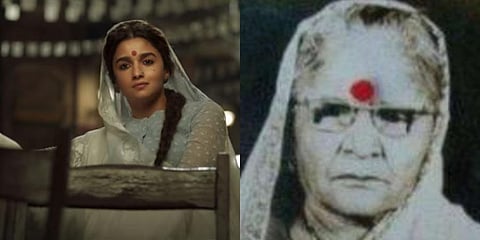 The film has raised many eyebrows at the casting of Alia Bhatt for the titular role of Gangubai. (Photo | YouTube Screengrab, Twitter)