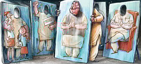 A nation is essentially made of people, not temples, mosques, churches or statues. (Express Illustrations | Soumyadip Sinha)