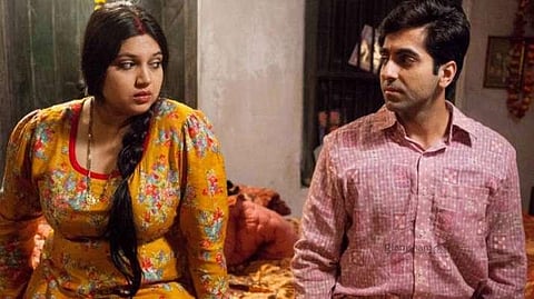 Bhumi Pednekar and Ayushmann Khurrana in a stll from 'Dum Laga Ke Haisha'  (Photo | YouTube Screengrab)