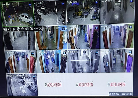 The residents spent Rs 85,000 to set up the CCTV cameras. (Photo | Express)