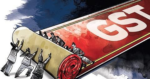 The collection of SGST was Rs 777.71 crore against Rs 744.33 crore during the month last year. (Express Illustrations)