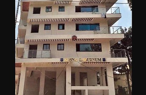 The incomplete Krsna Laburnum apartment in RMV 2nd Stage