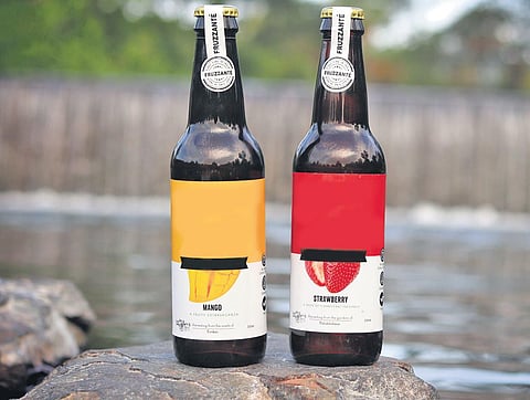 The basic difference in a traditional wine compared to Fruzzanté is that it’s made from fruits other than grapes.