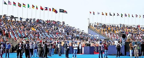 Yelahanka Air Force Station – the venue of Aero India 2021 – wore an almost barren look even on its very first day, which otherwise visibly bustles with activity