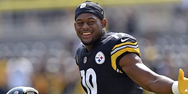 The 24-year-old is Pittsburgh Steelers' wide receiver and competes in the National Football League.