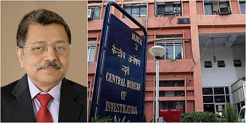 CBI interim director Praveen Sinha (L) and the agency headquarters. (Photo| Twitter and PTI)