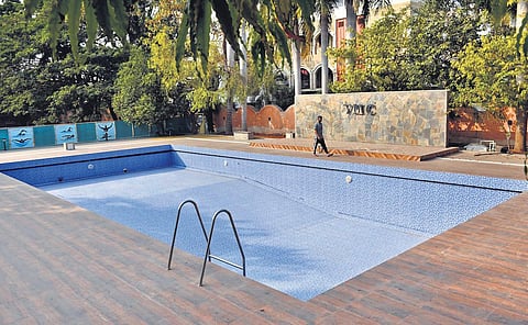 A view of VMC swimming pool at Guru Nanak Colony in the city I Prasant Madugula