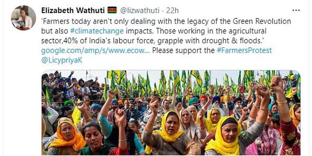 Kenyan environmentalist Elizabeth Wathuti