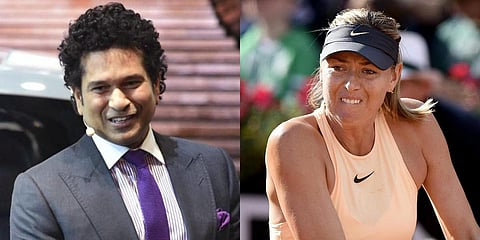 Sachin Tendulkar (L) and Maria Sharapova (File photo| AP and PTI)