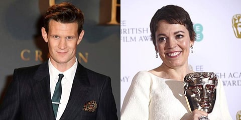 Actors Matt Smith (L) and Olivia Colman (R) (Photos | AP)