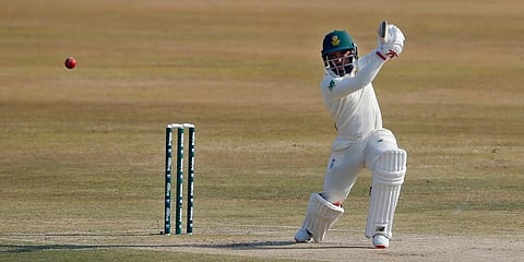 South Africa's Temba Bavuma bats during the third day of the second cricket test match against Pakistan at the Pindi Stadium in Rawalpindi. (Photo | AP)