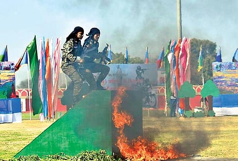 CRPF women take part in drills after being inducted into CoBRA | EXPRESS