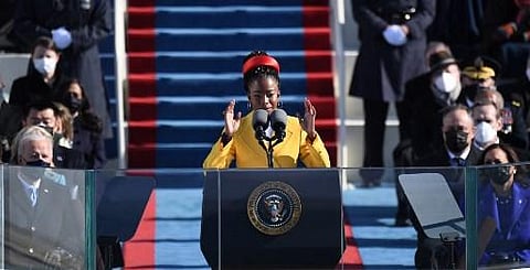 American poet-activist Amanda Gorman (Photo | AFP)