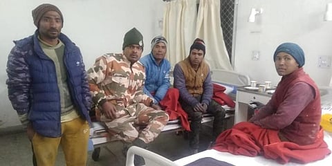 It took an operation of over six hours to get these men out of the inundated tunnel. (Photo | EPS)