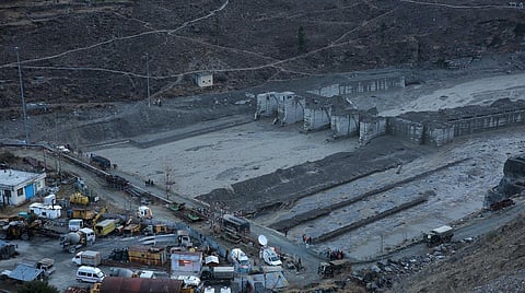 Massive flooding occured in the Dhauli Ganga river, in Chamoli district of Uttarakhand after the glacier burst. (File Photo | Shekhar Yadav, EPS)